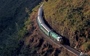 Trem da Vale que faz o trajeto entre Ouro Preto e Mariana